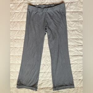 Duffield Lane 100% Cotton Navy Striped Low Rise Wide Leg Pajama Bottoms - Medium